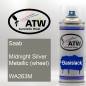 Preview: Saab, Midnight Silver Metallic (wheel), WA263M: 400ml Sprühdose, von ATW Autoteile West.